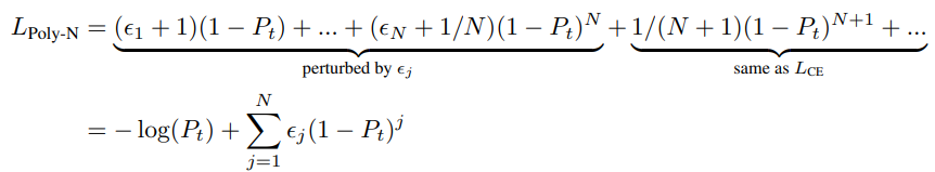 PolyLoss : A new framework for loss functions